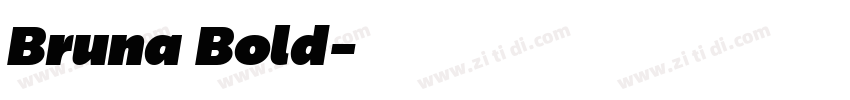 Bruna Bold字体转换